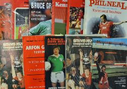 Liverpool Testimonial football brochure/programme selection to include Arfon Griffiths, Emlyn