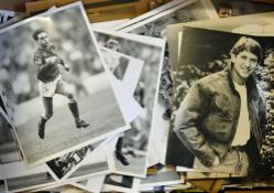 Collection of Press Agency Football Photographs various sizes, a mix of black & white/colour, player