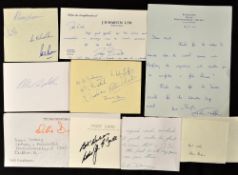 Collection of Ireland, Scotland, England and British Lions rugby player autographs to incl Willie