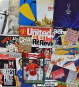 Manchester United Big Match football programme selection includes European match programmes some
