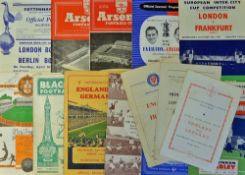 Collection of 1950s Mixed Football programmes to include 1955 England B v Germany B (Duncan