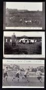 3x early rugby photograph prints from 1905/08 to incl Scotland vs England 1904, Albion vs New