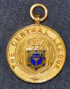 1932/33 Central League Champions Medal, 9 carat gold with "The Central League" to the obverse, to