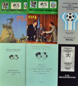 1978 World Cup in Argentina Ephemera to include FIFA bulletins no 2 & 4 Official Brochure 320