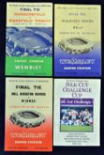 3x early 1960s Rugby League Challenge Cup Final programmes to include Huddersfield vs Wakefield