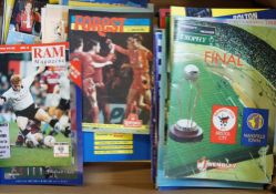 Mixed Box of Play-Off final football programmes to include Auto Windscreen Shield, Leyland DAF,