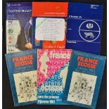 3x France v Scotland rugby programmes from the early 1980's to incl '81 ( France Grand Slam) and
