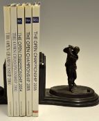 Open Golf Championship signed Annuals from 2001 to 2006 to incl '01 signed by Gary Player, Ian