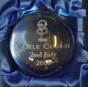 2008 The Castle Golf Course St Andrews Glass Paper Weight - made by Royal Scot crystal Where to