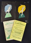 Collection of early Lawn Tennis Rule books from 1912 onwards to incl Cricket Press Series Laws of