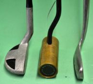 5x various putters including a thick alloy centre shaft by the St Andrews Golf Co., a 'Punch' blade,