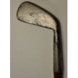 A G Spalding & Bros "H Vardon" smooth faced mid iron and stamped Harry Vardon just below the