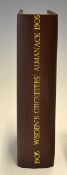 1905 Wisden Cricketers Almanack - 42nd edition lacking wrappers but rebound in brown cloth boards