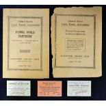 2 early 1920's United States National Lawn Tennis Association Official Souvenir Programmes and