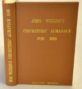 1916 Wisden Cricketers' Almanack - Willows soft back reprint publ'd 1990 in brown gilt cloth