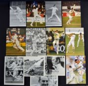 15 various England cricket players signed postcards - mostly issued by either MMR Ltd or J/V Cricket