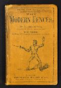 Rare 1868 Fencing Book - titled "The Modern Fencer" by T Griffiths 1st edition 1868 in the