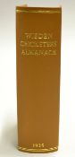 1925 Wisden Cricketers' Almanack - 62nd edition complete with the original wrappers, rebound in