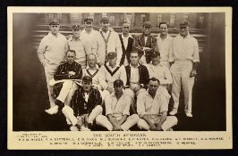 1924 S. Africa cricket team real photograph postcard - published by C Smith The Oval 1924 and