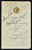 Rare 1908 London Olympic Games signed closing ceremony dinner menu - Banquet held for Olympic