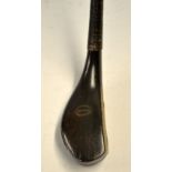 Fine Anderson & Son Princes Street Edinburgh late long nose curved faced long brassie c.1885 with