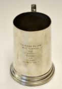 1936-37 'Bill Copson' England Cricket Tour of Australia Cricket silver tankard - engraved "The