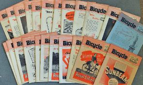 Collection of 1942 wartime bicycling magazine's - to include 1942 "The Bicycle" January 7th Vol.13
