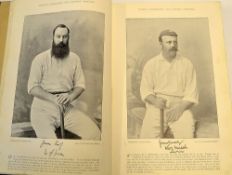 1895 Cricket Book titled "Famous Cricketers And Cricket Grounds" 1st ed. 1895. Edited by C.W. Alcock