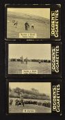 3x Ogden's Tabs Type Issue real photograph golf cards to include 2x Vardon vs Braid and another of