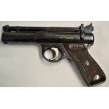 Air Pistol: fine and early .177 Wembley and Scott "The Wembley Senior" air pistol - over lever