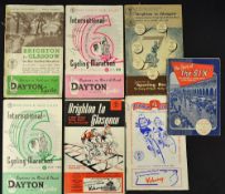 Collection of 1940/50's Brighton to Glasgow cycling programmes - from '48 to '52 together with