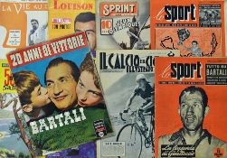 Collection of various French an d Italian sports magazines from 1903 onwards to incl La Vie Au Grand