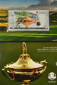 Jack Nicklaus - 2014 Ryder Cup Commemorative Bank of Scotland signed new generation £5 note - signed