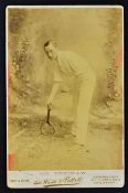 Rare Wm Renshaw Wimbledon Tennis Champion original cabinet photograph - on the original