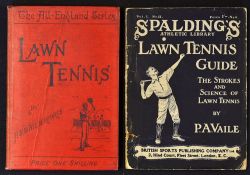 1892 Lawn Tennis book by H.W.W Wilberforce 3rd edition 1892 in the original red pictorial cloth