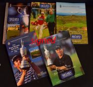 5x Open Golf Championship programmes signed by the winners from 1995 onwards to incl '95 St