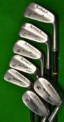 3x Tom Morris irons one showing the Tom Stewart pipe mark, t/w a Forgan 5 iron and a flange bottom 2