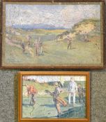 Michael Brown Life Association of Scotland golfing colour calendar jigsaw puzzle - from 1915 "