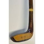 Fine Tom R. Fernie Sunday golf walking stick - fitted with socket head golf club handle neatly