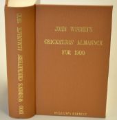 1900 Wisden Cricketers' Almanack - Willows soft back reprint publ'd 1996 in brown gilt cloth