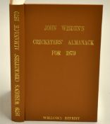 1879 Wisden Cricketers' Almanack - Willows soft back reprint publ'd 1991 in brown gilt cloth