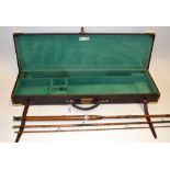 Brady 12g gun case - canvas, leather and brass cornered gun case for 28.75 inches with the brass