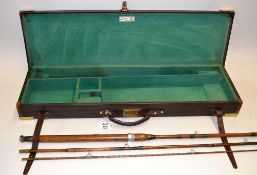 Brady 12g gun case - canvas, leather and brass cornered gun case for 28.75 inches with the brass