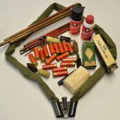 16x various 12g paper case cartridges and gun cleaning equipment to incl 8x Eley Grand Prix No.5 and