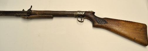Air rifle: early pre-war BSA .177 under lever air rifle serial number S4342s with the original stock