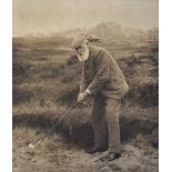 Tom Morris signed golf photograph by James Patrick St Andrews - signed in pen and dated 1903 (some