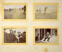 Early 1900s North Berwick related private golf photograph album - containing some wonderful