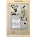 Crombie, Charles - 4x Crombie "Golf Prose Tips" coloured prints all with cameo figures to the mounts