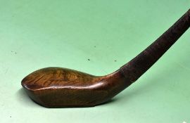 J & D Clark Musselburgh longnose driver in dark stained beechwood with the marker's stamp to the
