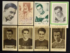 Collection of Racing Cyclists publicity cards and postcards - 2 signed- to incl Robert Dorgebray